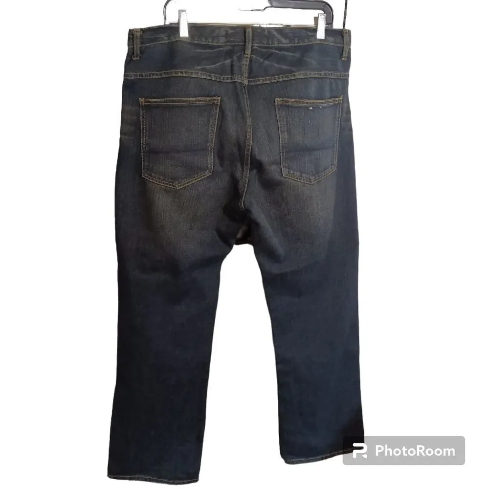Vintage Nautica Mens Cotton Dark Wash Jeans 36/32